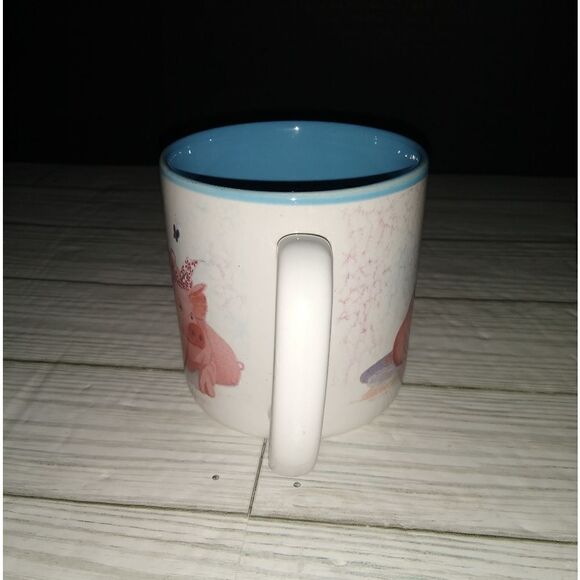 Potpourri Press Vintage Pig Out Coffee Tea Mug 1990 Korea Piggy Love Print - Picture 7 of 10